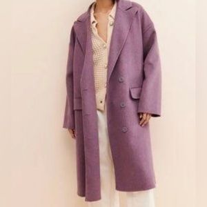 Free People Purple Long Coat